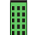 un edificio verde
