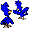 birkaç mavi kuş