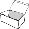 una scatola bianca