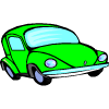 ένα πράσινο αυτοκίνητο