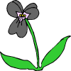 gri bir çiçek