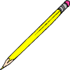 ένα κίτρινο μολύβι