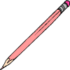 一只粉红色的铅笔