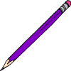 一只紫色的铅笔