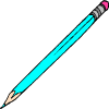 una matita azzurra