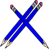 delle matite blu