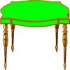 un tavolo verde